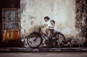 Armenian-Street-Art-Children-on-a-Bicycle